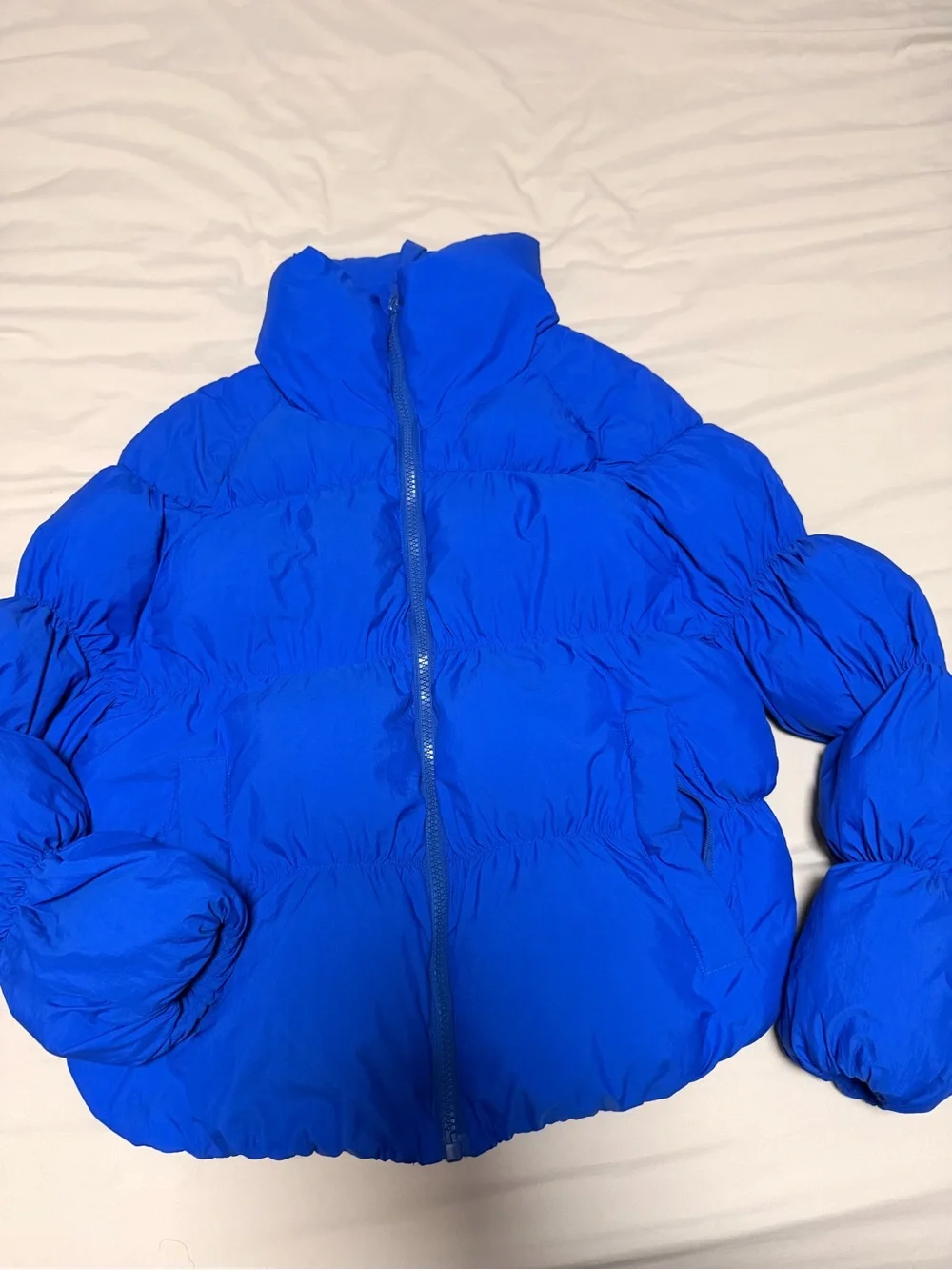 OOF Wear Liz Puffer Jacket - Blue- Women's Insulated Coat. Size 46 (US 10)